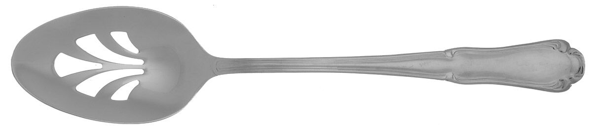 Claudia (Stainless) Pierced Tablespoon (Serving Spoon) by Oneida Silver-1