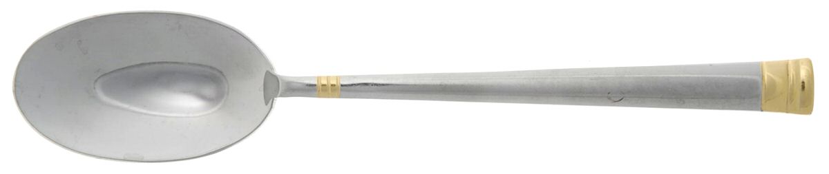 Golden Sunnybrook (Stainless, Gold Accent) Place/Oval Soup Spoon by Oneida Silver-1
