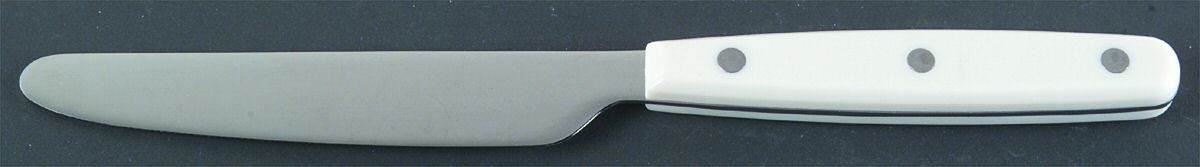 Color Trends-White (Stainless, Plastic) New French Hollow Knife by Oneida Silver-1