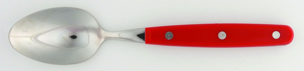 Color Trends-Red (Stainless, Plastic) Place/Oval Soup Spoon by Oneida Silver-1