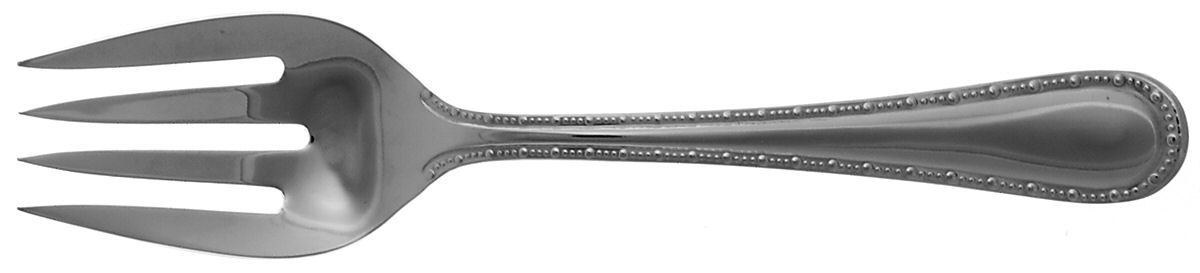 Taraza (Stainless) Medium Solid Cold Meat Serving Fork by Oneida Silver-1