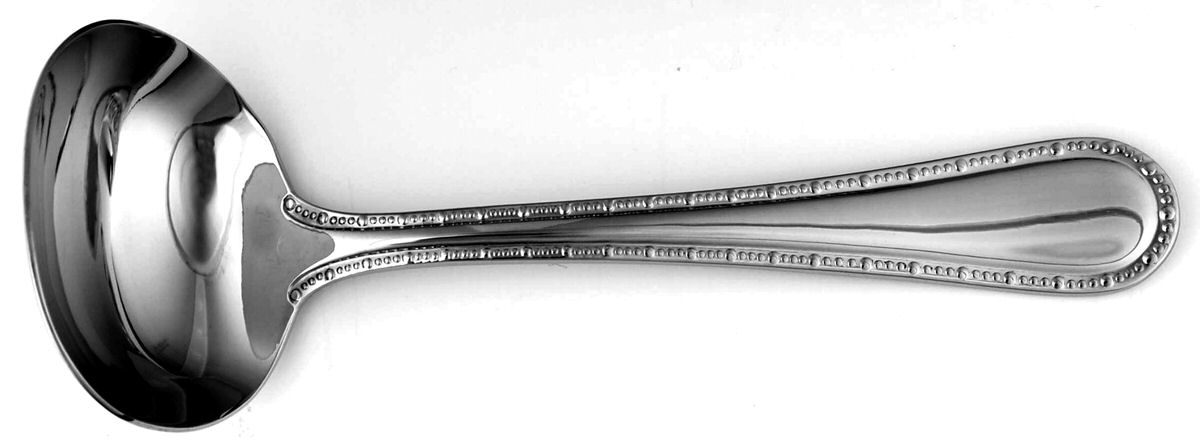 Taraza (Stainless) Solid Gravy Ladle by Oneida Silver-1