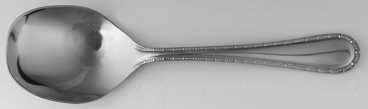 Taraza (Stainless) Solid Smooth Casserole Spoon by Oneida Silver-1