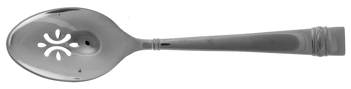 Oberon (Stainless) Pierced Tablespoon (Serving Spoon) by Wedgwood Silver-1