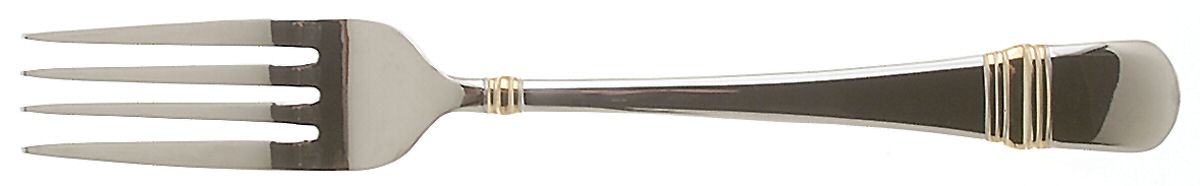 Golden Astragal (Stainless, Gold Accent) Fork by Oneida Silver-1