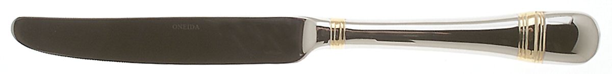 Golden Astragal (Stainless, Gold Accent) New French Hollow Knife by Oneida Silver-1