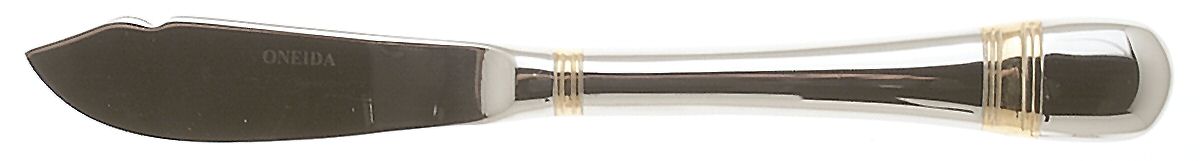 Golden Astragal (Stainless, Gold Accent) Hollow Handle Master Butter Knife by Oneida Silver-1