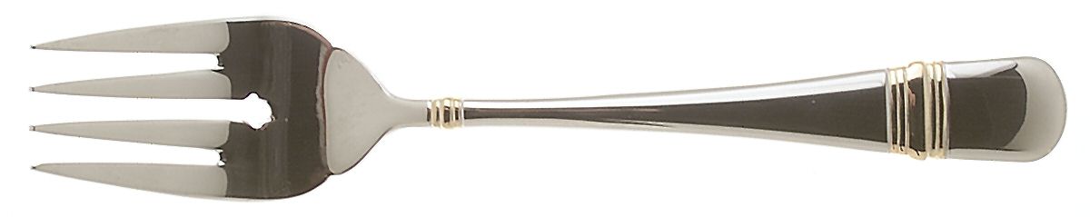 Golden Astragal (Stainless, Gold Accent) Individual Salad Fork by Oneida Silver-1