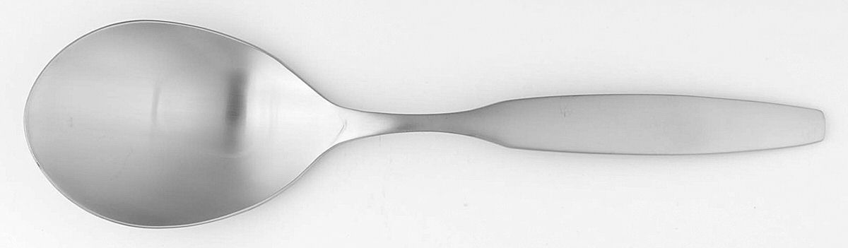 Astrid (Stainless) Solid Smooth Casserole Spoon by Oneida Silver-1