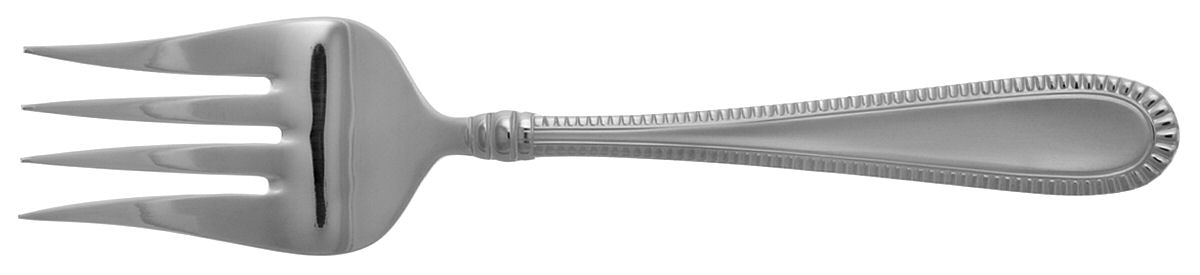 Interlude (Stainless) Medium Solid Cold Meat Serving Fork by Oneida Silver-1