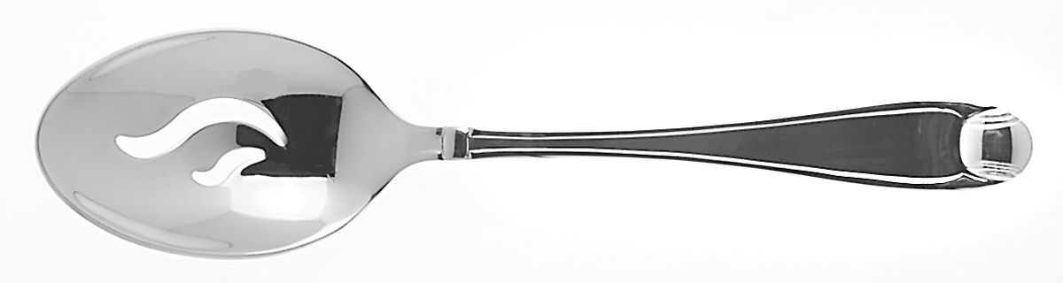 Garnet (Stainless) Pierced Tablespoon (Serving Spoon) by Oneida Silver-1