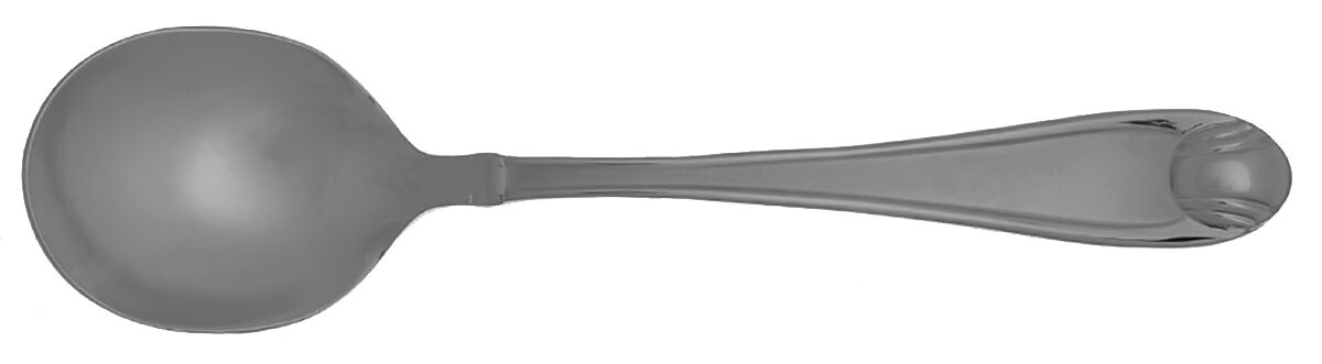 Satin Garnet (Stainless) Round Bowl Soup Spoon (Cream Soup) HC by Oneida Silver-1