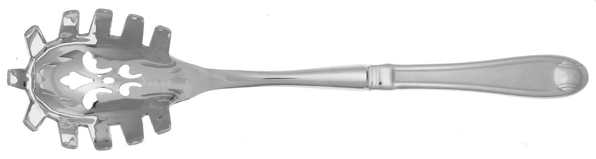 Satin Garnet (Stainless) Pasta Server with Stainless Bowl HC by Oneida Silver-1