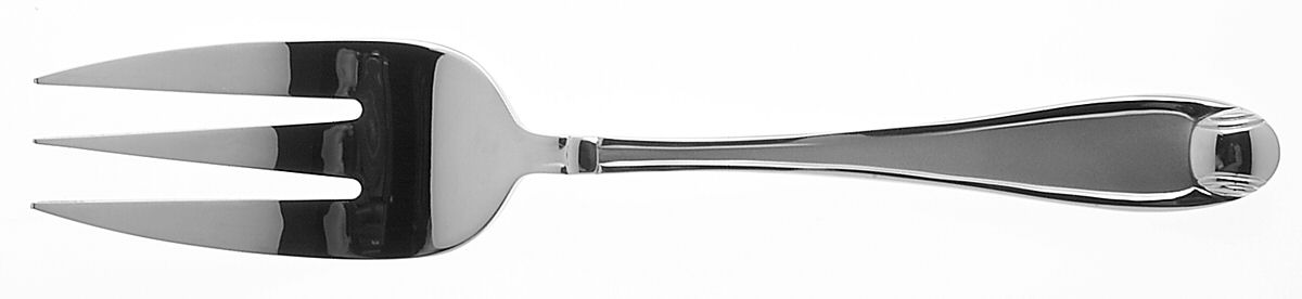 Satin Garnet (Stainless) Medium Solid Cold Meat Serving Fork by Oneida Silver-1