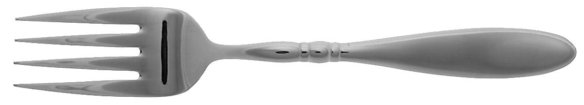 Manchester (Stainless) Medium Solid Cold Meat Serving Fork by Oneida Silver-1