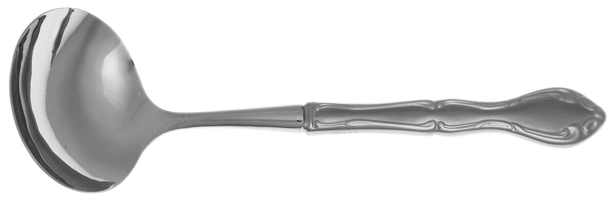 Satin Cantata (Stainless) Gravy Ladle with No Spout Stainless Bowl HC by Oneida Silver-1