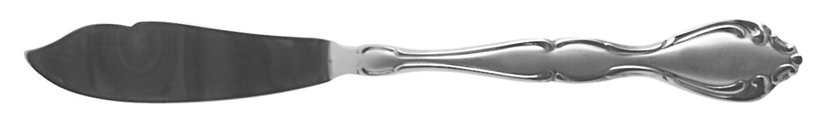 Satin Cantata (Stainless) Flat Handle Master Butter Knife by Oneida Silver-1