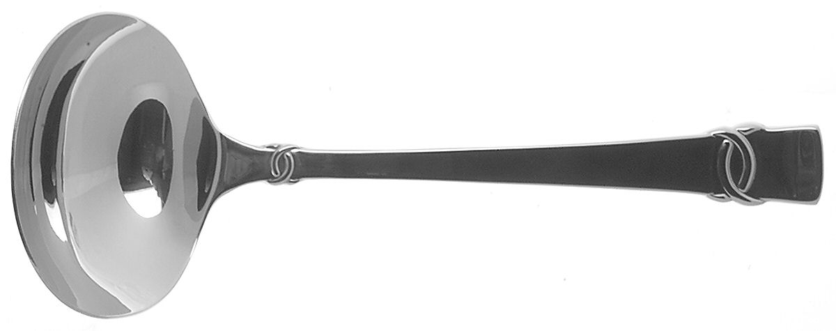 Sonnet (Stainless) Solid Gravy Ladle by Oneida Silver-1