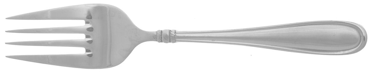 Birmingham (Stainless) Medium Solid Cold Meat Serving Fork by Oneida Silver-1