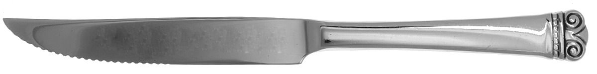 Melodia (Stainless) Solid Handled Serrated Individual Steak Knife by Oneida Silver-1