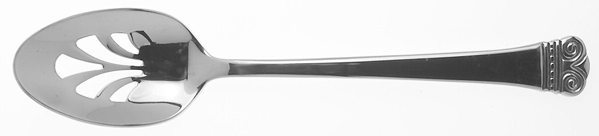 Melodia (Stainless) Pierced Tablespoon (Serving Spoon) by Oneida Silver-1