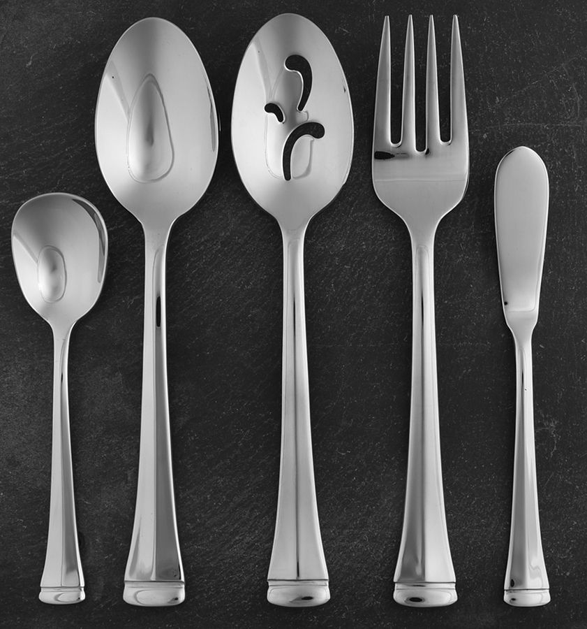 Dorchester (Stainless) 5 Piece Hostess Set by Oneida Silver-1
