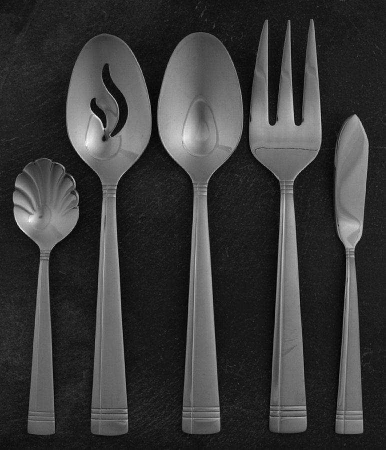Amsterdam (Stainless) 5 Piece Hostess Set by Oneida Silver-1