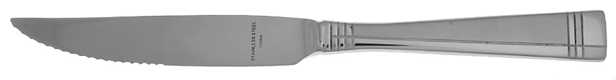 Amsterdam (Stainless) Steak Knife Individual Hollow, Serrate HC by Oneida Silver-1