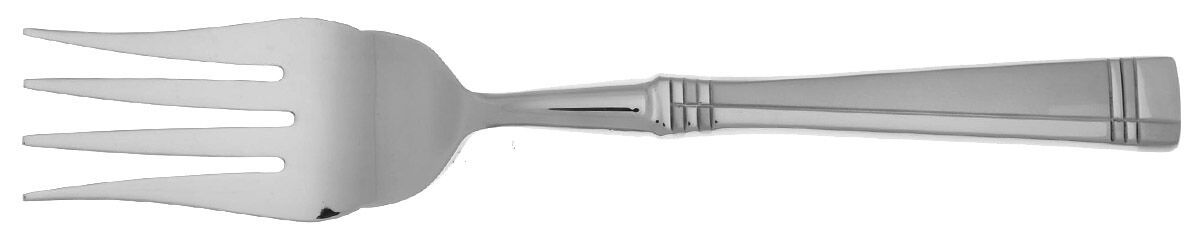 Amsterdam (Stainless) Cold Meat Fork Large, Stainless Tines HC by Oneida Silver-1