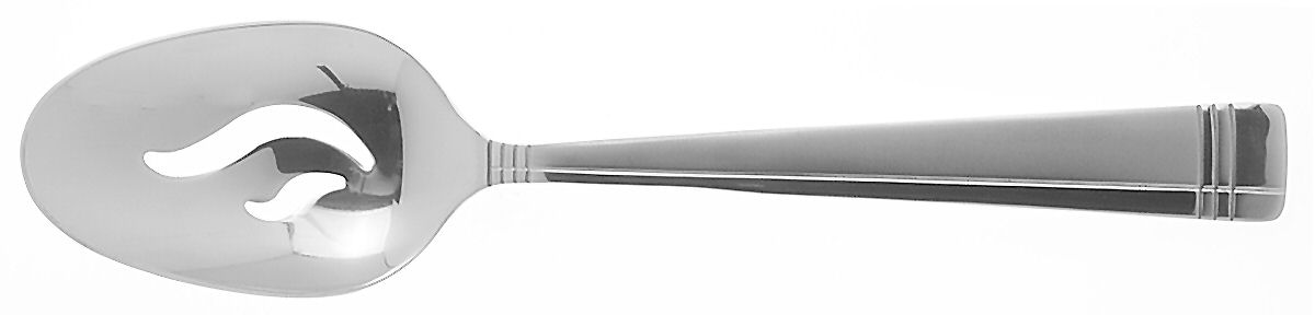 Amsterdam (Stainless) Pierced Tablespoon (Serving Spoon) by Oneida Silver-1
