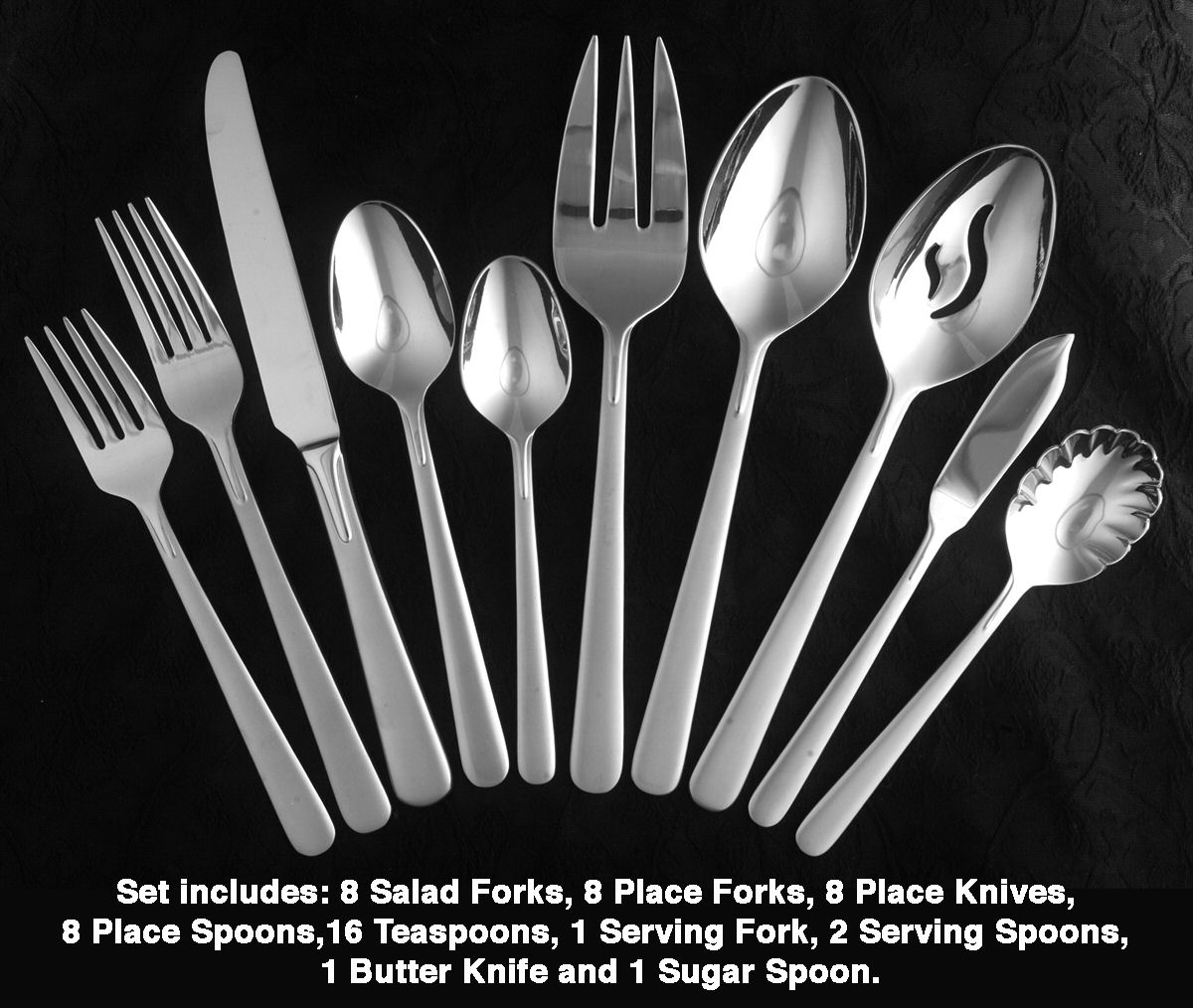 Hera (Stainless) 53 Piece Set by Oneida Silver-1
