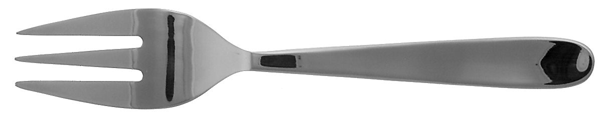 Hallendale (Stainless) Medium Solid Cold Meat Serving Fork by Oneida Silver-1