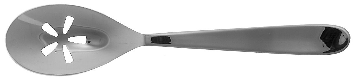 Hallendale (Stainless) Pierced Tablespoon (Serving Spoon) by Oneida Silver-1