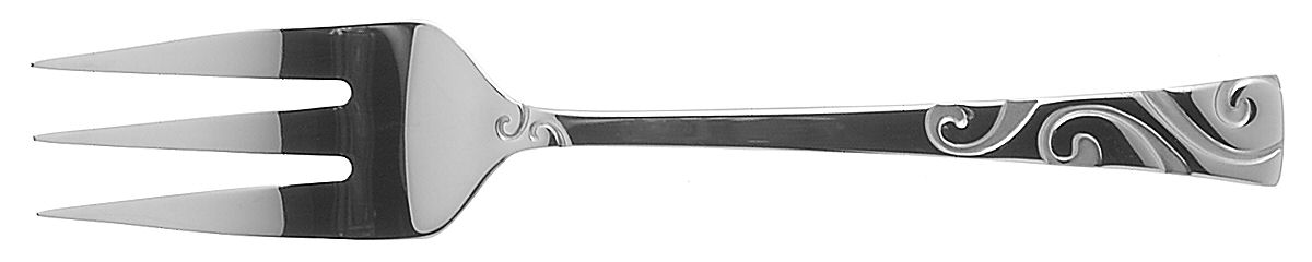 Stanhope (Stainless) Medium Solid Cold Meat Serving Fork by Oneida Silver-1