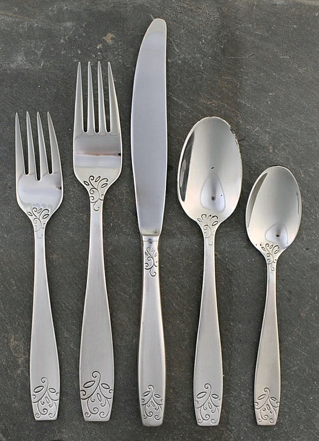 Florence (Stainless) 5 Piece Place Setting by Oneida Silver-1