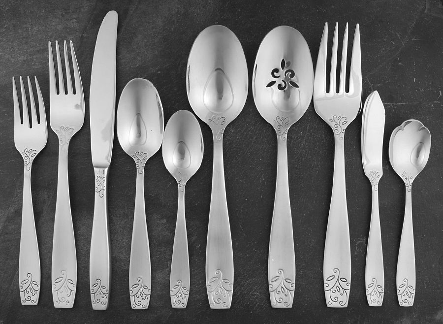 Florence (Stainless) 45 Piece Starter Set by Oneida Silver-1