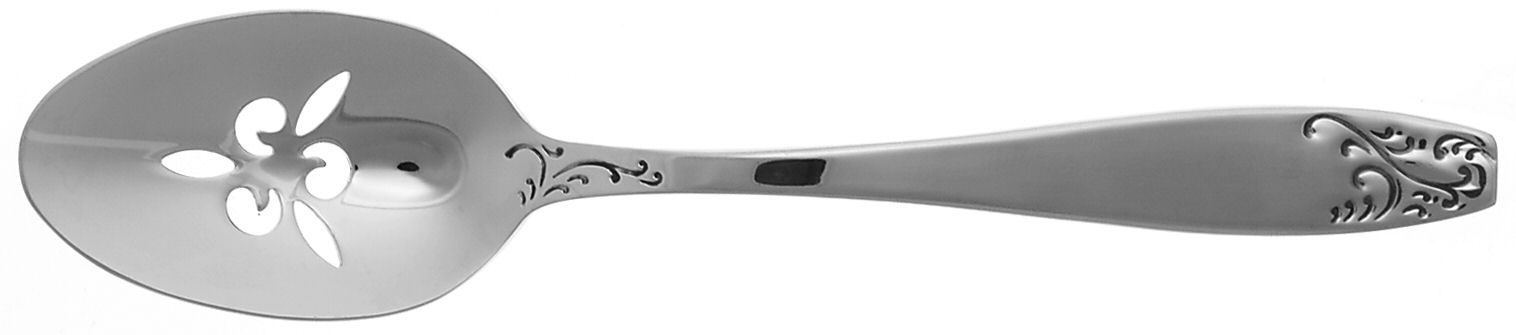 Whitney (Stainless) Pierced Tablespoon (Serving Spoon) by Oneida Silver-1