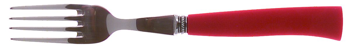 Scuba-Wine-Red (Stainless, Plastic) Individual Salad Fork by Oneida Silver-1