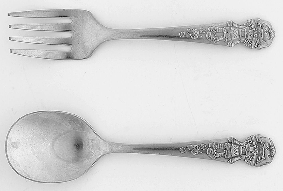 Strawberry Shortcake (STAINLESS) 2 Pc Baby Set (BF, BS) by Oneida Silver-1