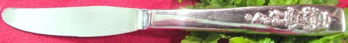 Strawberry Shortcake (STAINLESS) Baby Knife with Stainless Blade by Oneida Silver-1