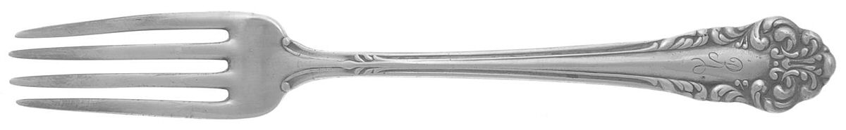 Avalon (Silverplate, 1901, Monograms) Youth Fork by Oneida Silver-1