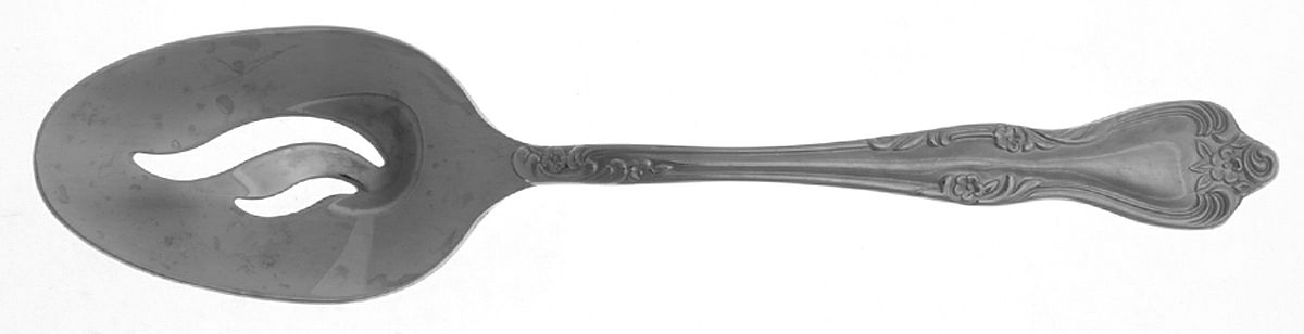 Pollenta (Stainless) Pierced Tablespoon (Serving Spoon) by Oneida Silver-1