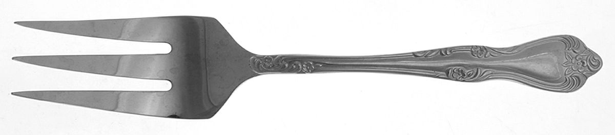 Pollenta (Stainless) Medium Solid Cold Meat Serving Fork by Oneida Silver-1