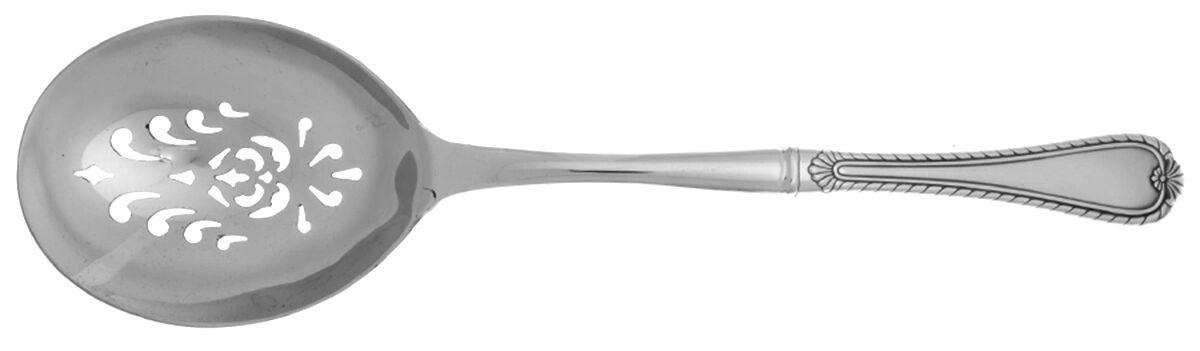 Camelot (Stainless) Casserole Spoon with Pierced Stainless Bowl HC by Oneida Silver-1