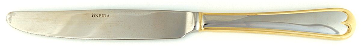 Golden Wagner (Stainless, Gold Accents) New French Solid Knife by Oneida Silver-1