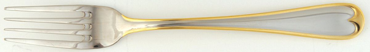 Golden Wagner (Stainless, Gold Accents) Individual Salad Fork by Oneida Silver-1