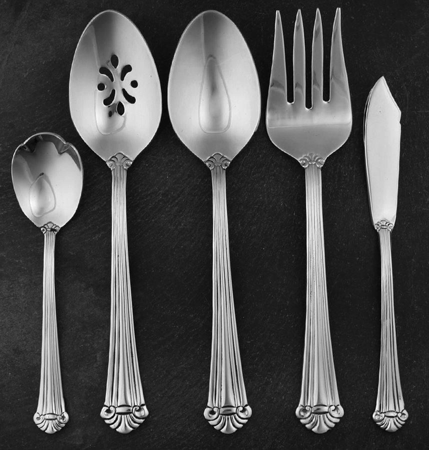 Baltimore (Stainless) 5 Piece Hostess Set by Oneida Silver-1