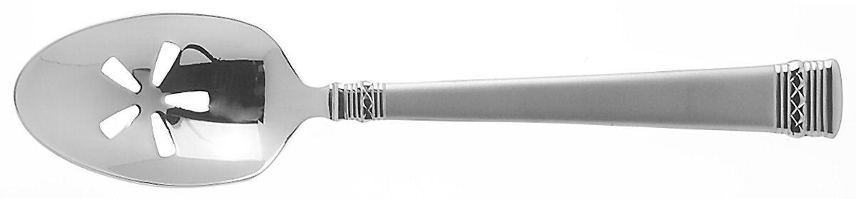 Satin Remedy (Stainless) Pierced Tablespoon (Serving Spoon) by Oneida Silver-1
