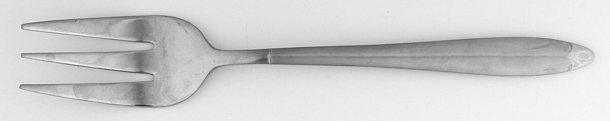 Pasadena (Stainless) Medium Solid Cold Meat Serving Fork by Oneida Silver-1