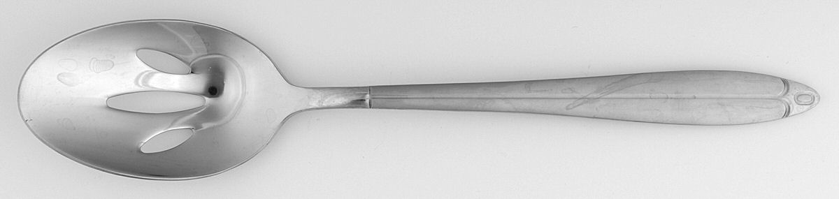Pasadena (Stainless) Pierced Tablespoon (Serving Spoon) by Oneida Silver-1